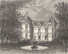 SARTHE. Chateau du Lude 1883 old antique vintage print picture