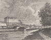 SARTHE. Sable 1883 old antique vintage print picture