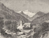 SAVOIE. Brides-Bains 1883 old antique vintage print picture
