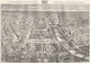 PARIS. Prise de L'Arc Triomphe L'Etoile 1883 old antique vintage print picture