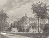 PARIS. Seine. Buttes Chaumont 1883 old antique vintage print picture