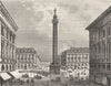PARIS. Seine. Place Vendome 1883 old antique vintage print picture