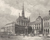 PARIS. Seine. Palais de Justice Ste-Chapelle 1883 old antique print picture