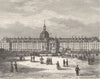 PARIS. Seine. Hotel Invalides 1883 old antique vintage print picture