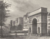 PARIS. Seine. Porte St-Denis-Martin 1883 old antique vintage print picture