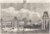 PARIS. Le Louvre 1883 old antique vintage print picture