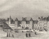 SEINE-MARNE. Chateau de Fontainebleau 1883 old antique vintage print picture