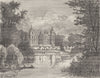 SEINE-MARNE. Chateau de Ferrieres 1883 old antique vintage print picture