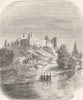 DEUX-SÈVRES. Chateau de Bressuire 1883 old antique vintage print picture