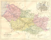 SOMME. Departement de; plan D'Amiens 1883 old antique vintage map chart