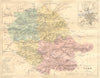TARN. Departement du; plan D'Albi 1883 old antique vintage map chart