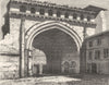 TARN-GARONNE. Porte a Moissac 1883 old antique vintage print picture