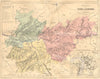 TARN-GARONNE. Departement du; plan de Montauban 1883 old antique map chart