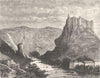 VAUCLUSE. Fontaine de 1884 old antique vintage print picture