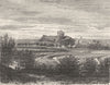 VENDÉE. Vendee. Chateau de Talmont 1884 old antique vintage print picture