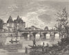 VIENNE. Pont de Châtellerault 1884 old antique vintage print picture