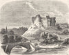 VIENNE. Ruines de Gencay 1884 old antique vintage print picture
