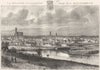 HAUTE-VIENNE. Limoges 1884 old antique vintage print picture