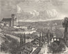 HAUTE-VIENNE. Bellac 1884 old antique vintage print picture