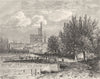YONNE. Sens 1884 old antique vintage print picture
