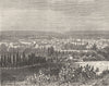 ALGERIA. Algiers. Blida 1884 old antique vintage print picture