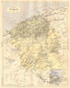 ALGERIA. Departement D'Oran; plan 1884 old antique vintage map chart