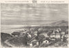 FRENCH GUYANA. Cayenne 1884 old antique vintage print picture
