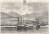 POLYNESIA. Rade de Tahiti 1884 old antique vintage print picture