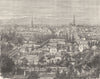HAUT-RHIN. Alsace-Lorraine. Mulhouse 1884 old antique vintage print picture