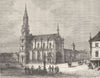 HAUT-RHIN. Alsace-Lorraine. Eglise de Thann 1884 old antique print picture