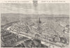 BAS-RHIN. Strasbourg 1884 old antique vintage print picture