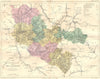 LORRAINE. District de 1884 old antique vintage map plan chart