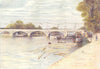 ST. MARGARET'S LOCK. The opening ceremony. London 1914 old antique print