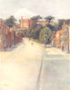 FARNHAM. Castle Street. Surrey 1914 old antique vintage print picture
