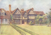 WONERSH. Great Tangley Manor. Surrey 1914 old antique vintage print picture