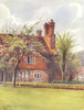 LIMPSFIELD. Tenchley's Manor House. Surrey 1914 old antique print picture