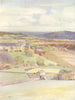 SURREY. View over Merstham and Redhill, from Alderstead 1914 old antique print