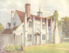 WOODHATCH AND LEIGH. Leigh Place. Surrey 1914 old antique print picture