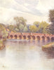LEATHERHEAD. Leatherhead Bridge. Surrey 1914 old antique vintage print picture
