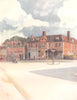EPSOM. New Inn and High Street. Surrey 1914 old antique vintage print picture