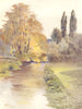 London. View on the Wandle river 1914 old antique vintage print picture
