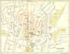 HANTS. Winchester Town Plan 1924 old antique vintage map chart