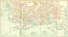 DEVON. Plymouth Town Plan 1924 old antique vintage map chart