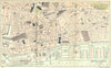 LANCS. Central Liverpool Town Plan 1924 old antique vintage map chart