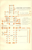 HEREFORD. Cathedral 1924 old antique vintage map plan chart