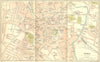 NORFOLK. Norwich Town Plan 1924 old antique vintage map chart