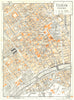TURIN town/city plan. Torino. Italy 1953 old vintage map chart