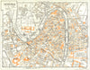 VERONA town/city plan. Italy 1953 old vintage map chart