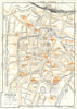 PADUA town/city plan. Italy 1953 old vintage map chart