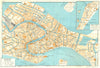 VENICE; THE LIDO town/city plan. Venezia. Italy 1953 old vintage map chart